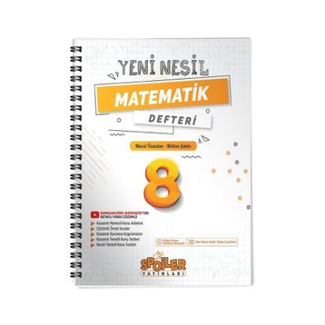 Spoiler Yayınları 8. Sınıf Matematik Yeni Nesil Defteri