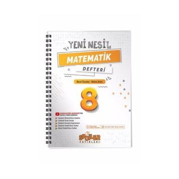 Spoiler Yayınları 8. Sınıf Matematik Yeni Nesil Defteri