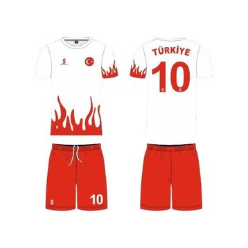 Sportech R0120 Beyaz Alevli Türkiye Forma Takımı