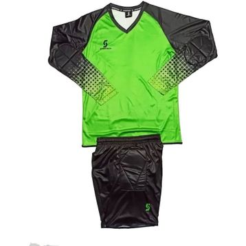 Sportech R0124 Yeşil Şortu Sünger Destekli Kaleci Forma Takımı