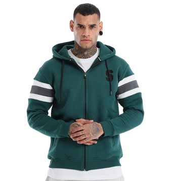 Sportive 24KE031-YSL Munich Yeşil Günlük Stil Erkek Sweatshirt