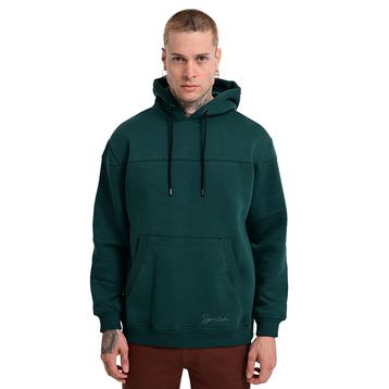 Sportive 24KU001-YSL Lerida Hoodie Yeşil Günlük Stil Erkek Sweatshirt