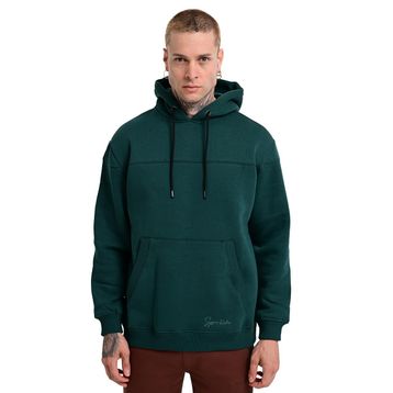 Sportive 24KU001-YSL Lerida Hoodie Yeşil Günlük Stil Erkek Sweatshirt