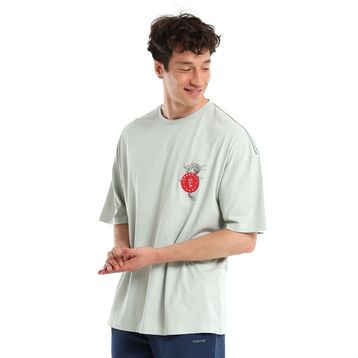 Sportive 24YETL18B09-YSL Tokyo Yeşil Günlük Stil Erkek T-shirt