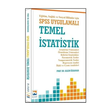 Spss Ve Excel Uygulamalı Temel İstatistik 1 - Şeref Tan