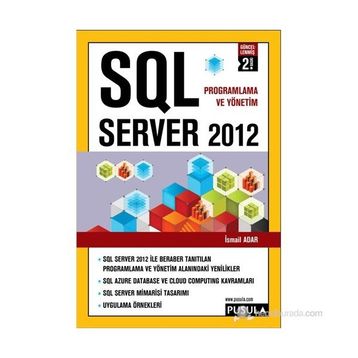 SQL SERVER 2012 - İSMAİL ADAR