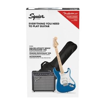 Squier Affinity Strat HSS MN LPB Frontman 15 gb Set