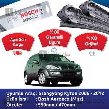 Ssangyong Kyron Bosch Aeroeco 2006-2012 Muz Silecek Takımı