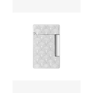 St Dupont 020844 Initial Guilloche Silver Çakmak