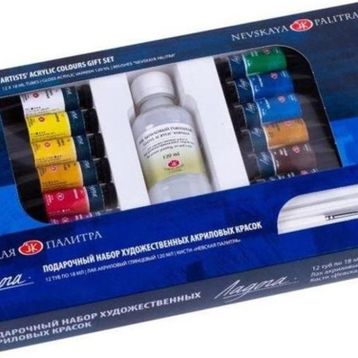 St.Petersburg 12x18 ml Ladoga Akrilik Boya Seti