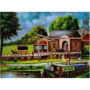 St.Petersburg 30x40 cm By the River 141761 Desenli Tuval