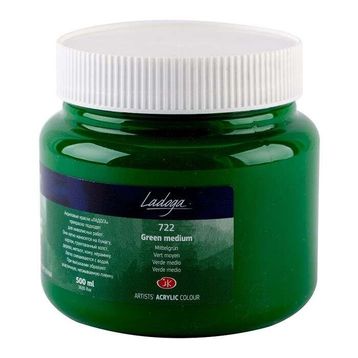 St.Petersburg 500 ml Green Medium 722 Ladoga Akrilik Boya