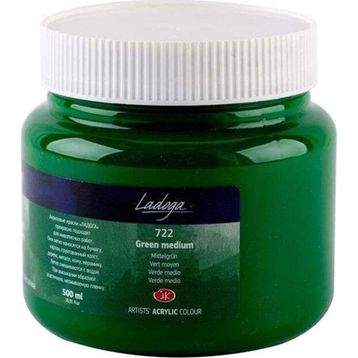 St.Petersburg 500 ml Green Medium 722 Ladoga Akrilik Boya