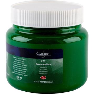 St.Petersburg 500 ml Green Medium 722 Ladoga Akrilik Boya