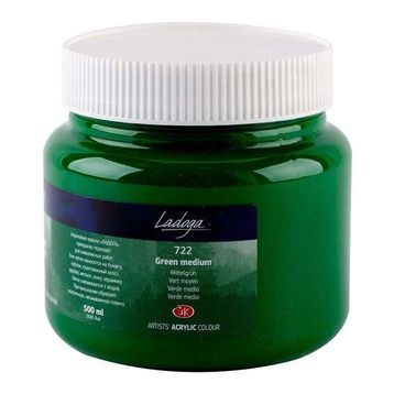 St.Petersburg 500 ml Green Medium 722 Ladoga Akrilik Boya