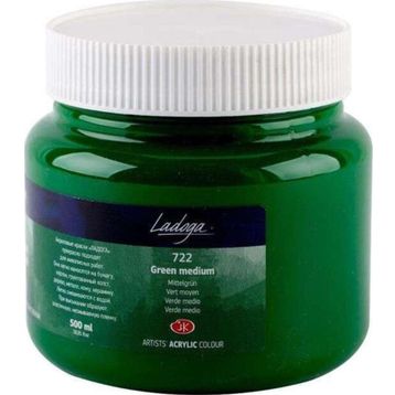 St.Petersburg 500 ml Green Medium 722 Ladoga Akrilik Boya