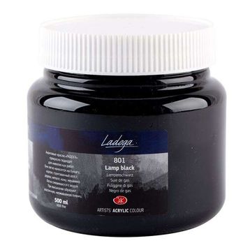 St.Petersburg 500 ml Lamp Black 801 Ladoga Akrilik Boya
