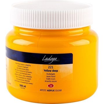 St.Petersburg 500 ml Yellow Deep 221 Ladoga Akrilik Boya
