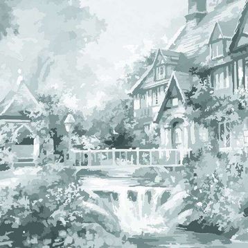 St.Petersburg Sonnet Desenli 30x40 cm Garden Tuval