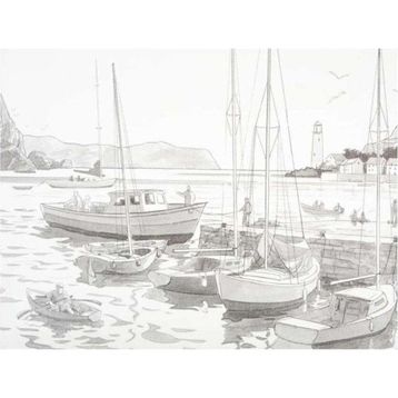 St.Petersburg Sonnet Desenli 30x40 cm Harbour Tuval