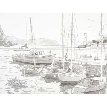 St.Petersburg Sonnet Desenli 30x40 cm Harbour Tuval