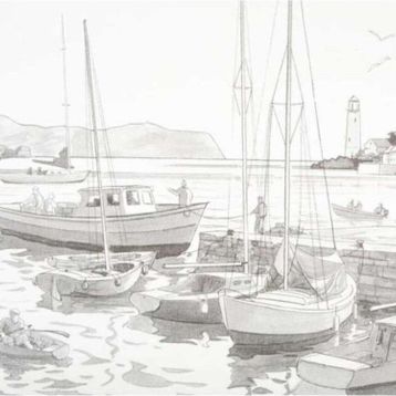 St.Petersburg Sonnet Desenli 30x40 cm Harbour Tuval