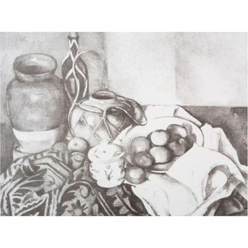 St.Petersburg Sonnet Desenli 30x40 cm Still Life With Apples Tuval