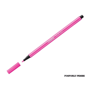 Stabilo 68 056 Pembe Keçe Uç KalemFosforlu