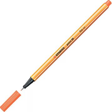 Stabilo 88 Point 0.4 MM Açık Alev Kırmızısı 88/30 Keçe Uçlu İnce Kalem