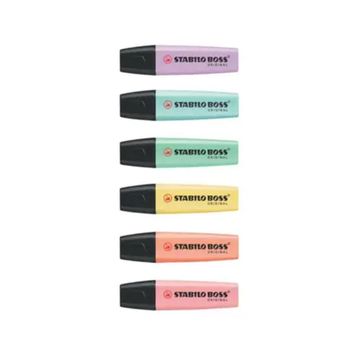 Stabilo Boss Mini Boss 6'lı Pastel Fosforlu Kalem Seti
