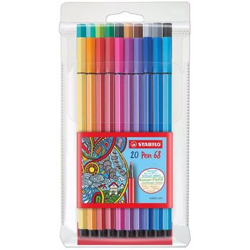 Stabilo Pen 68 20 Renk Askılı Paket