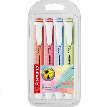 Stabilo Swing Cool 4'lü Pastel Renkler Fosforlu Kalem Seti