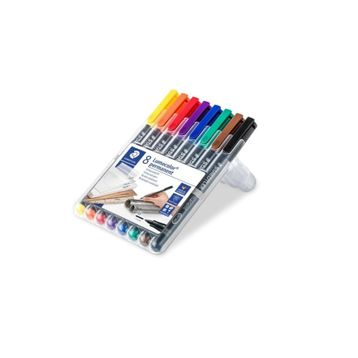 Staedtler 317 WP8 Lumocolor Permanent 8'li Set Markör