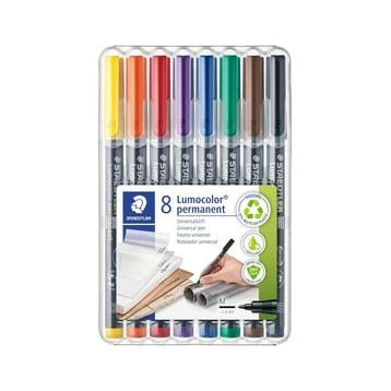 Staedtler 317 WP8 Lumocolor Permanent 8'li Set Markör
