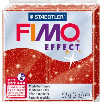 Staedtler Fimo Glitter Red Effect 57 GR Polimer Kil