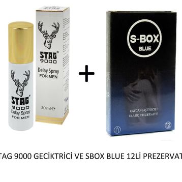 Stag 9000 Delay Sprey +12'li Prezervatif
