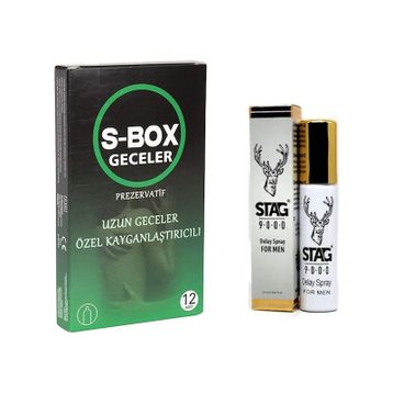 Stag 9000 Delay Sprey +12'li Prezervatif