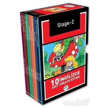 Stage-2 İngilizce Hikaye Seti 10 Kitap Kutulu-Mavi Çocuk Yayınları