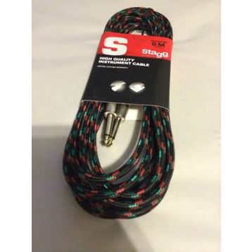 Stagg SGC6VTBK 6 m Vintage Gitar Kablosu
