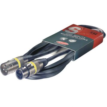 Stagg SMC3 Siyah 3 m Jaklı Mikrofon Kablosu