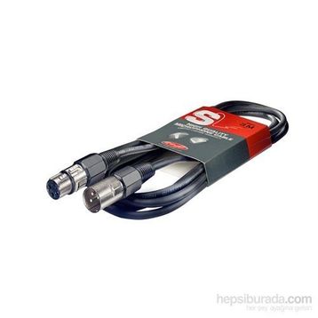 Stagg SMC3 Siyah 3 m Jaklı Mikrofon Kablosu