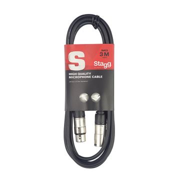 Stagg SMC3 Siyah 3 m Jaklı Mikrofon Kablosu