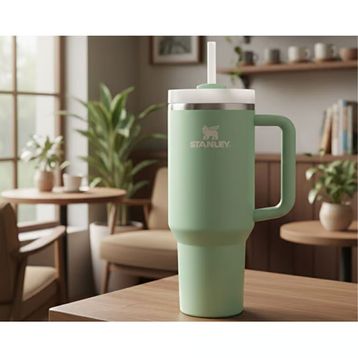 Stanley 10-13230-063 Quencher Su Yşili 1,18 lt Pipetli Termos Bardak