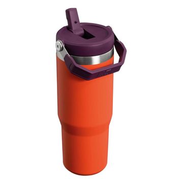 Stanley Iceflow Flip Straw 0.88 lt Turuncu Mürdüm Pipetli Termos