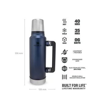 Stanley Legendary Klasik 1.4 lt Lacivert Çelik Termos