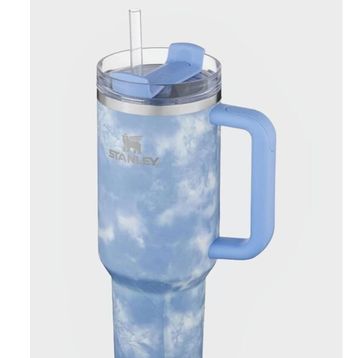 Stanley Quencher 1.18 lt Mavi Beyaz Pipetli Termos