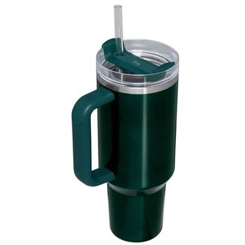 Stanley Quencher 1.18 lt Metalik Yeşil Pipetli Termos