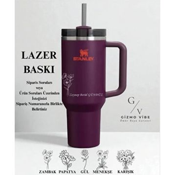 Stanley Quencher Pipetli 1.18 L Plum Termos Bardak