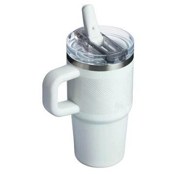 Stanley Quencher ProTour Flip Straw Tumbler Beyaz 0.60 lt Pipetli Termos Bardak