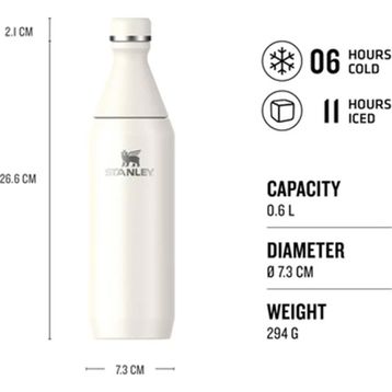 Stanley The All Day Slim Krem 0.60 lt Soğuk Su Termosu